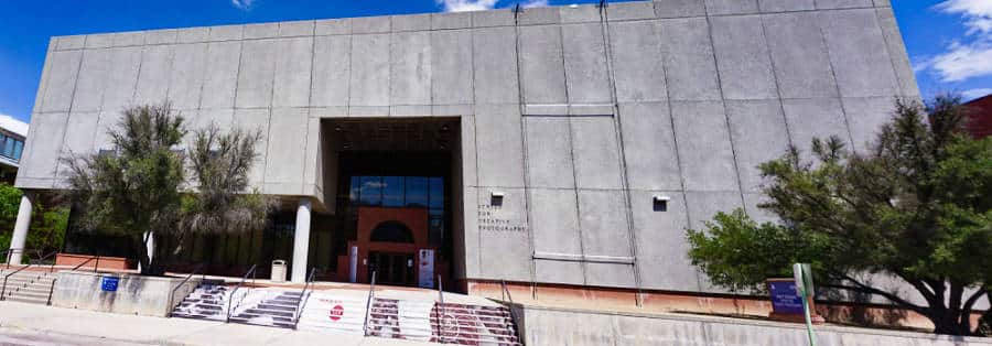Façade of the Center for Creative Photography at the campus of University of Arizona