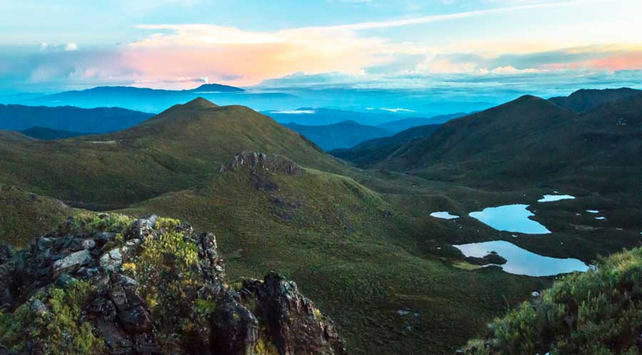 View from the summit of summit of Cerro Chirripó