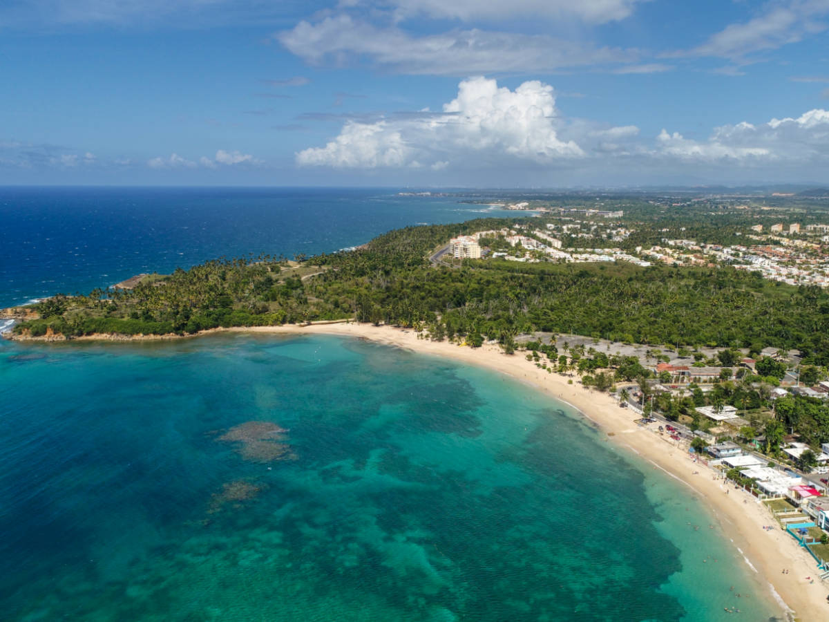 Aerial view of Cerro Gordo Beach