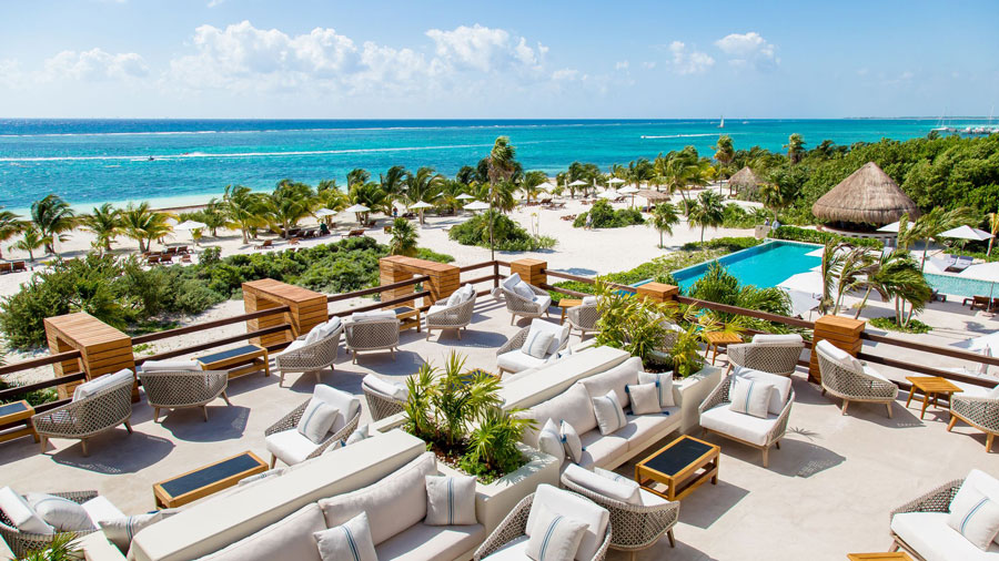 The view outside Chable Maroma in Playa del Carmen