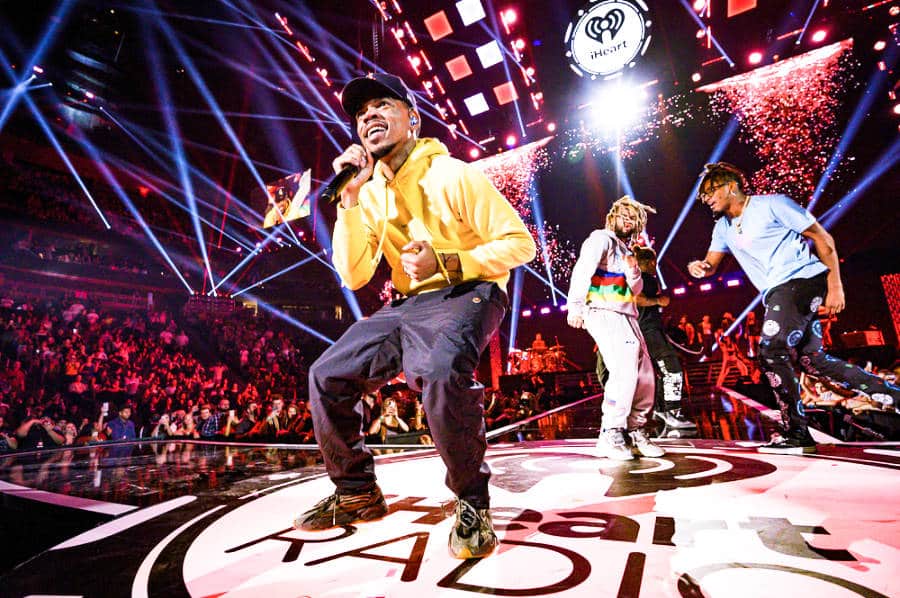 Chance the Rapper performing at the 2019 iHeartRadio Music Festival