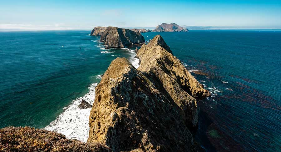 Aerial view of the Anacapa Island