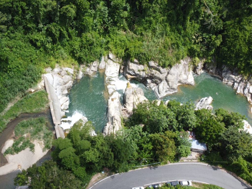 Aerial view of the Charco Los Morones