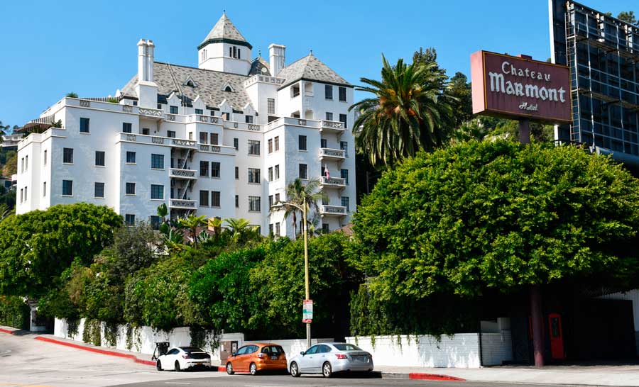 The Chateau Marmont building from the outside