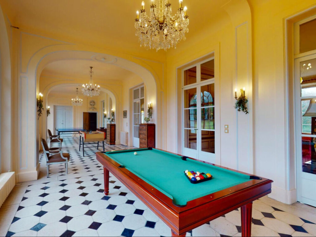 View of the Château du Boulay Morin Game Room