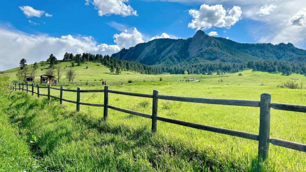 Scenic view at the Chautauqua Park during a sunny day