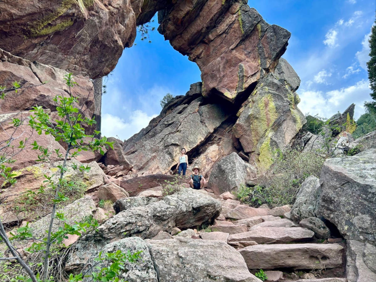 Travel Lemming editor, Abigail Bliss with her brother at the Royal Arch