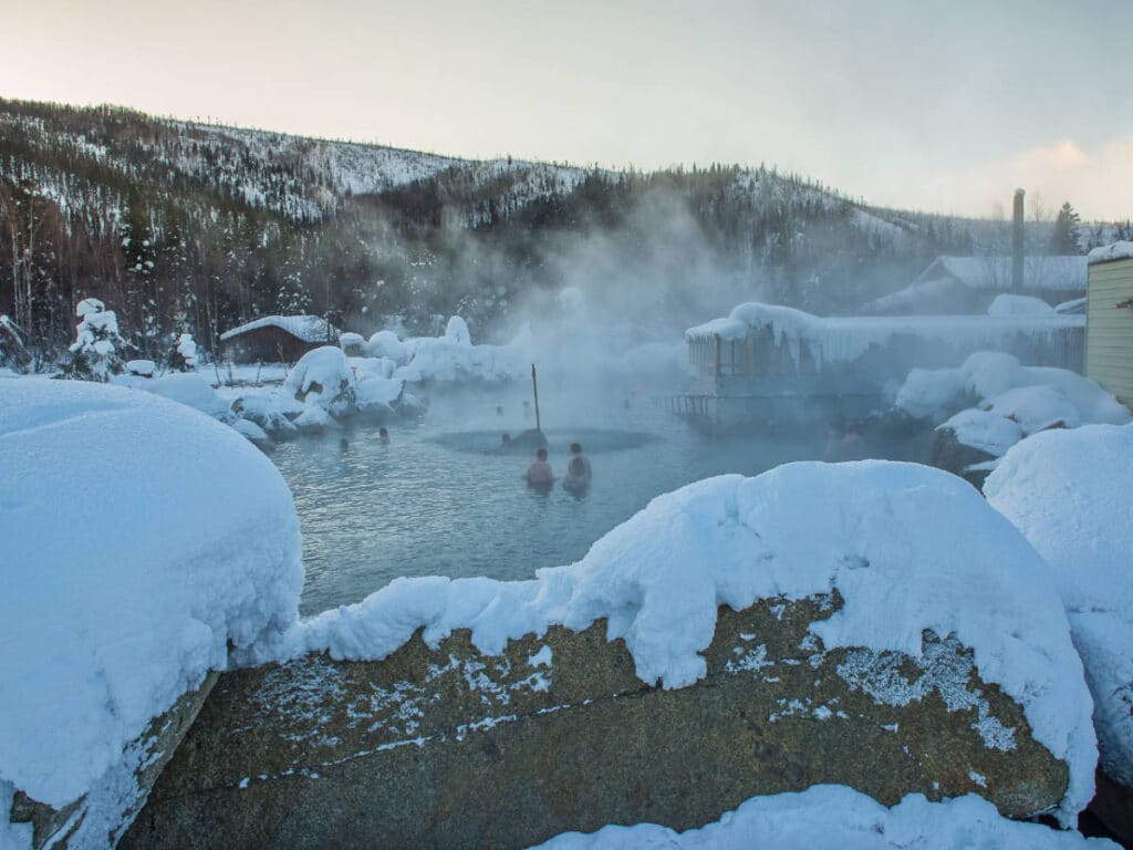 View from the Chena Hot Springs Resort in Alaska