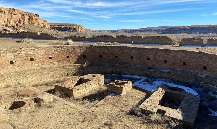 View from the Chetro Ketl in Chaco Canyon