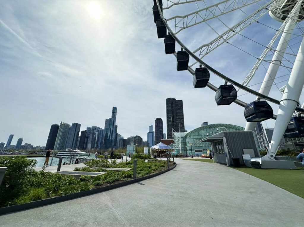 View of the Chicago Skyline during morning