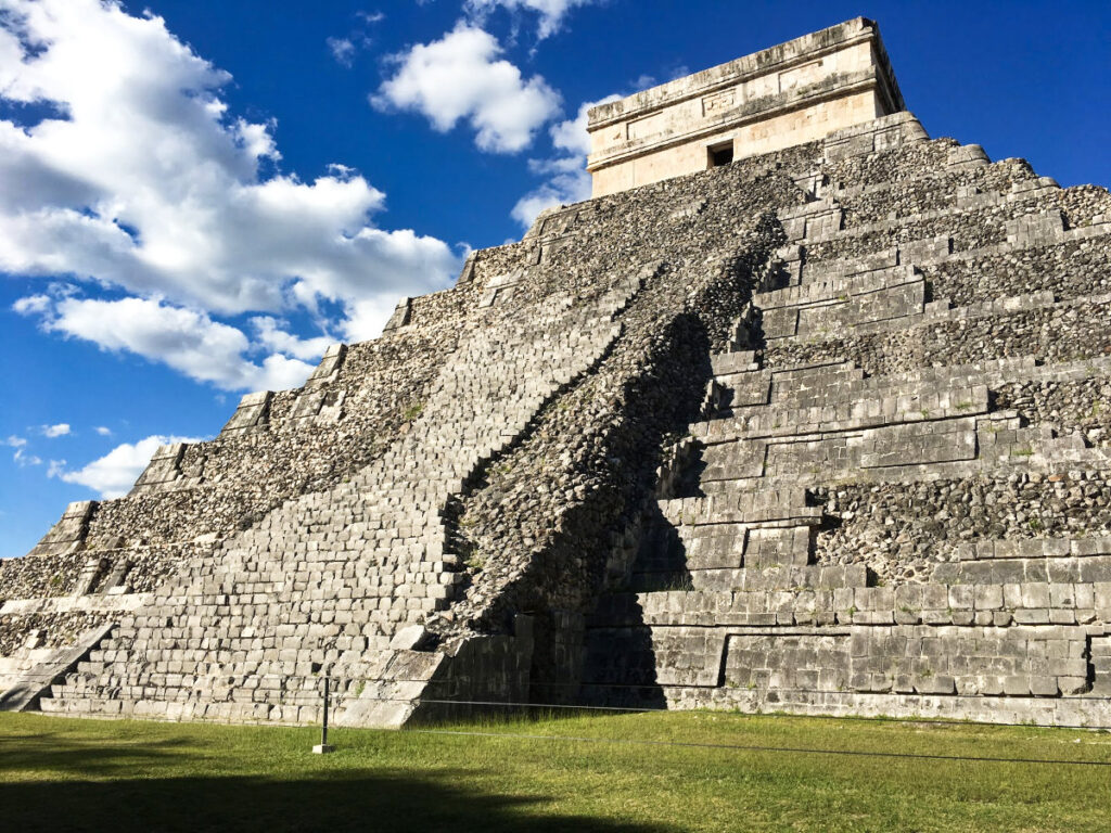 Blue sky over the Chichen Itza