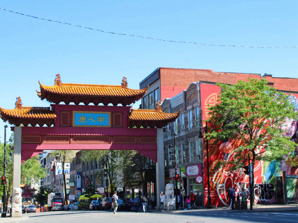 View at the entrance of Montreal’s Chinatown