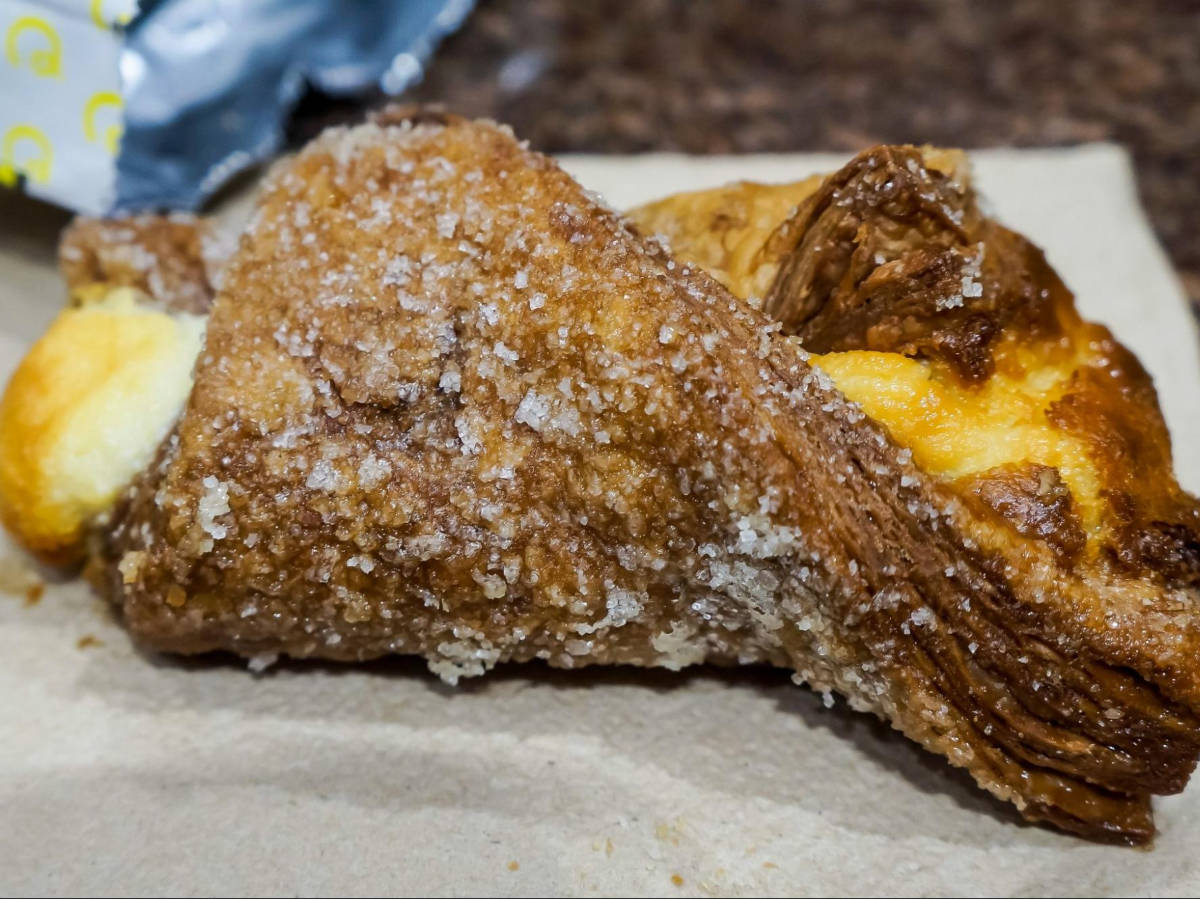 Closeup look of the chocolate quesitos filled with cheese
