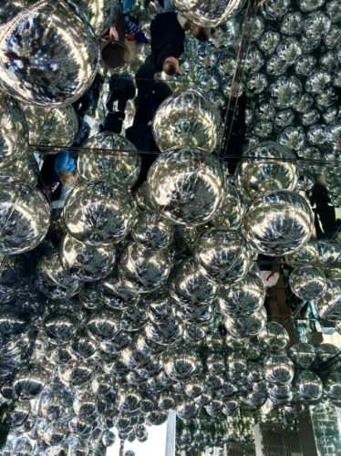 View of the Chrome helium balloons inside the SUMMIT One Vanderbilt