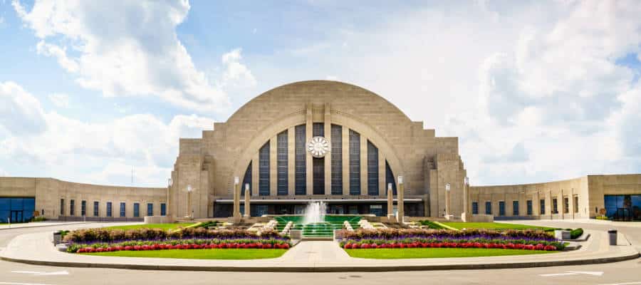 View of the architectural structure of The Cincinnati Museum Center