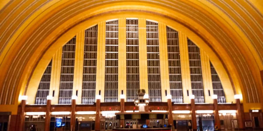View of the interior of Cincinnati Museum Center and Union Terminal