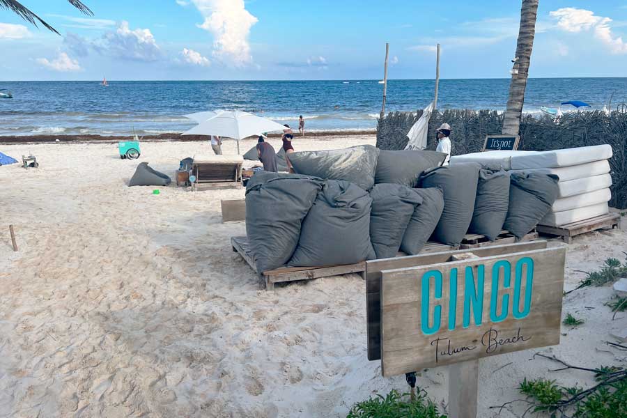 View from the Cinco Tulum Beach