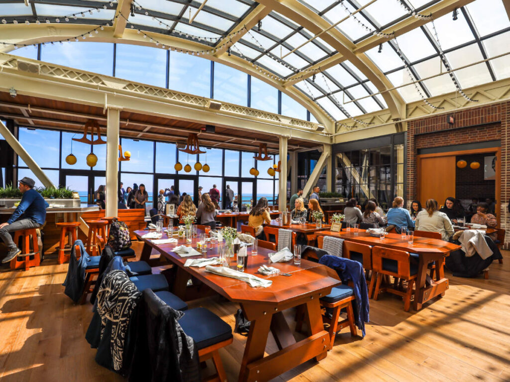 People enjoying their foods inside the Cindy’s Rooftop