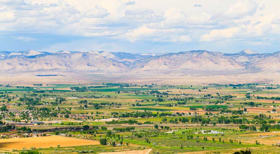 Overlooking view of the Fruita City