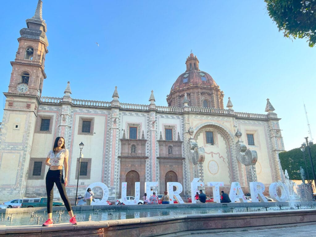 Clara posing for a picture in Querétaro, Mexico