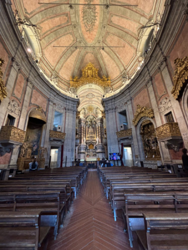 View inside Clerigos Church