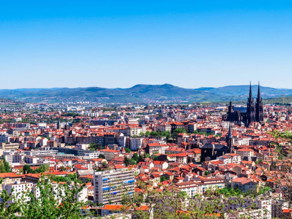 Aerial view of Clermont-Ferrand
