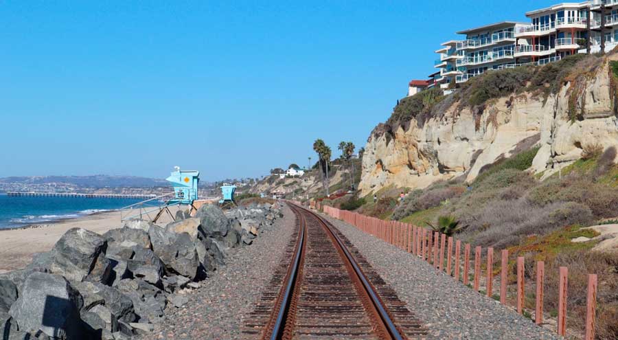 A train tracks in San Clemente