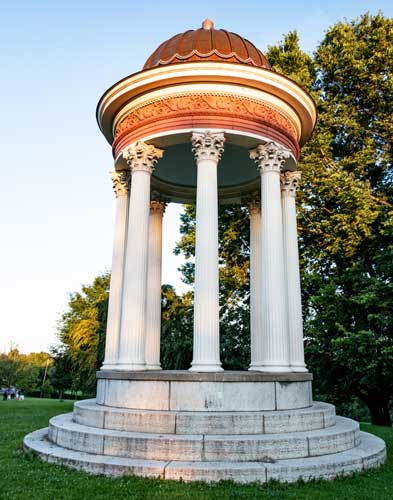 A gazebo at the Clifton’s Mount Storm Park