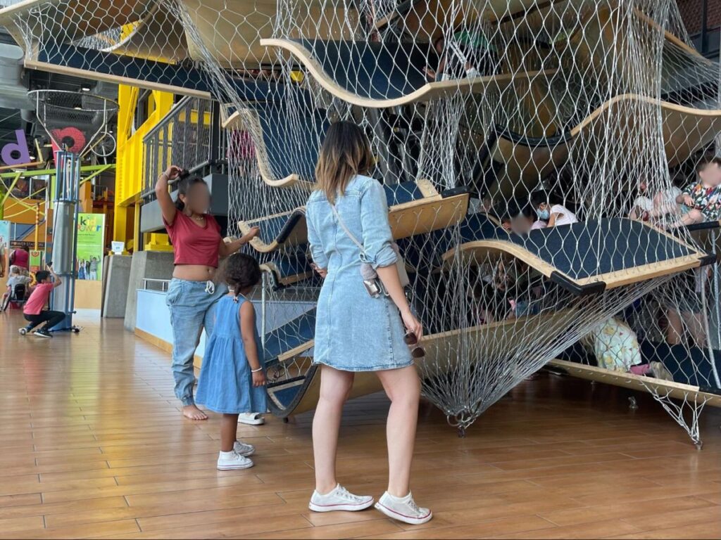Kids playing at the Climbing Structure at the Children’s Museum
