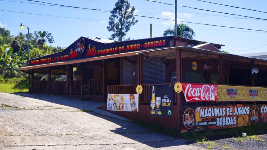 View of the closed restaurant in Pork Highway