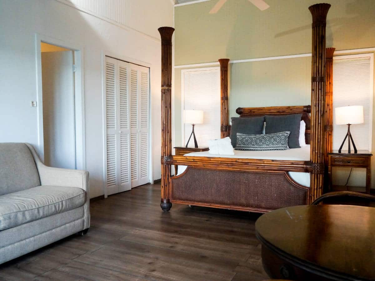 View of the bedroom in Club Seabourne Hotel