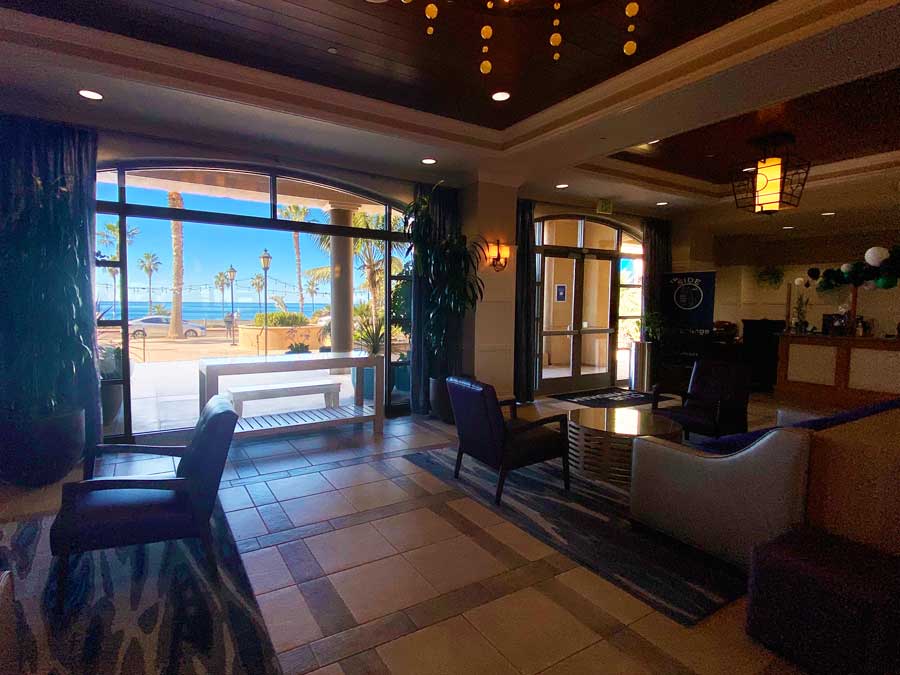 View of furniture in the lounge area of Club Wyndham Oceanside Pier Resort