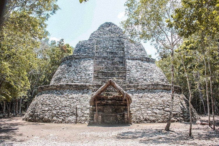 View of the Coba Mexico ruins