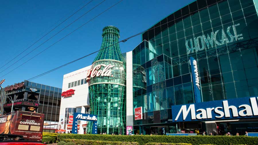 The Coca Cola Store in Las Vegas from the outside