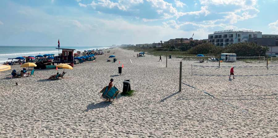 People enjoying their day at the beach
