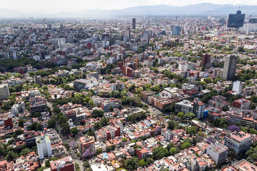 Overlooking view of Colonia Nápoles