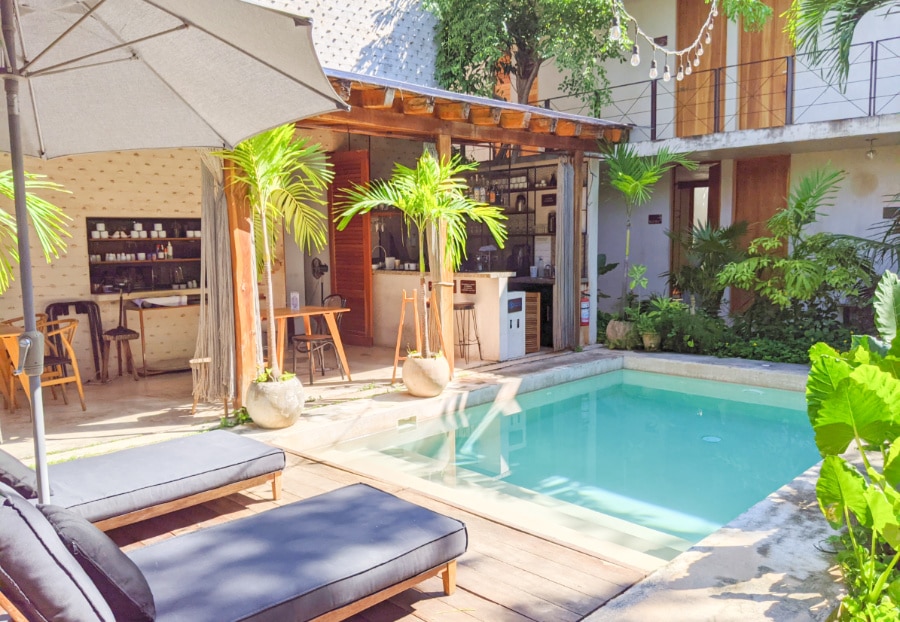 Interior courtyard of the Colonte Hotel Origen