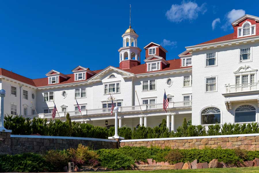 The Stanley Hotel in Colorado from the outside