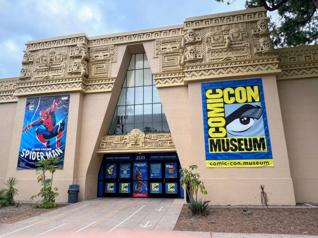 View at the entrance of Comic-Con Museum