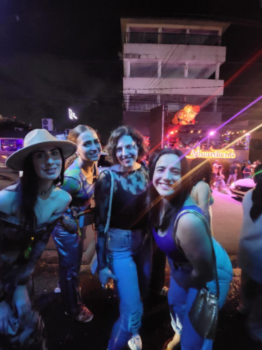 The author, Niamh Hayes with her friends in Condadito