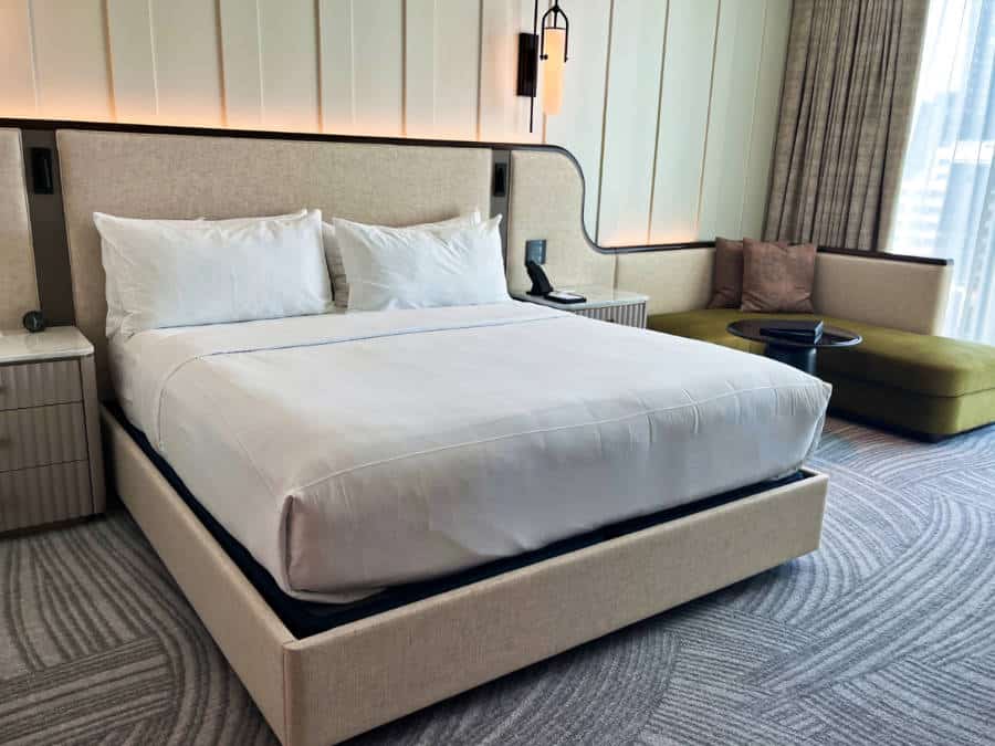 View inside the hotel room in Conrad Nashville