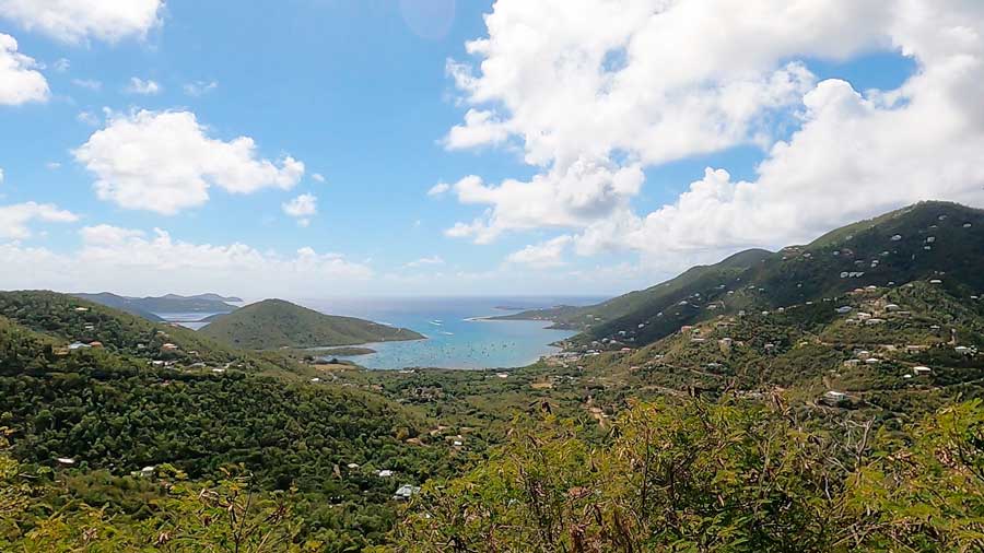 Overlooking view of Coral Bay on St. John