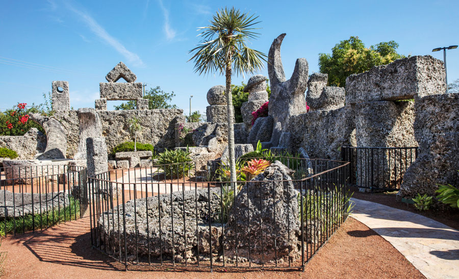 View of the Coral Castle in Homestead