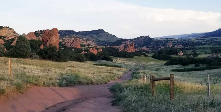View at the South Valley Park at dusk