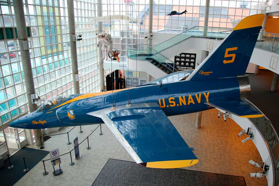 Aircraft displayed in Cradle of Aviation Museum