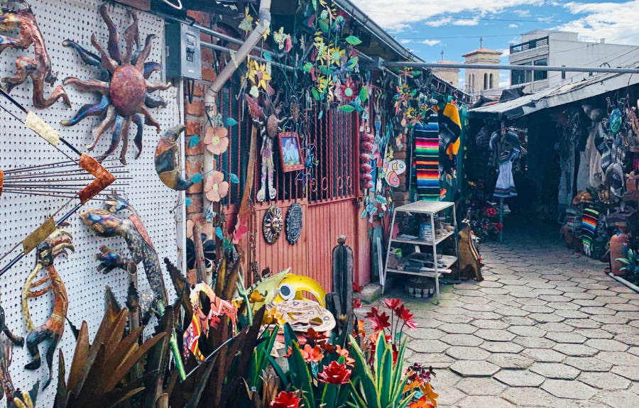 Colorful crafts at the Nogales in Arizona
