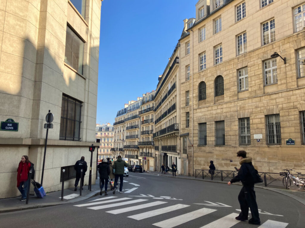 A crosswalk in the 5th