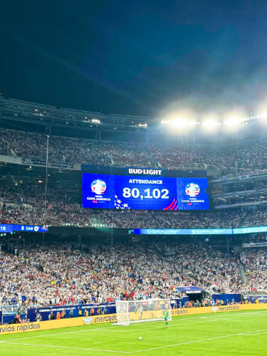 View of the packed Metlife Stadium