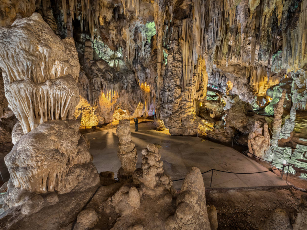 View from the inside of Cueva de Nerja