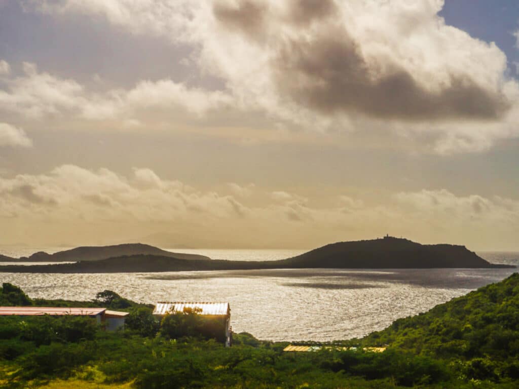 View at the Culebra National Wildlife Refuge during sunset